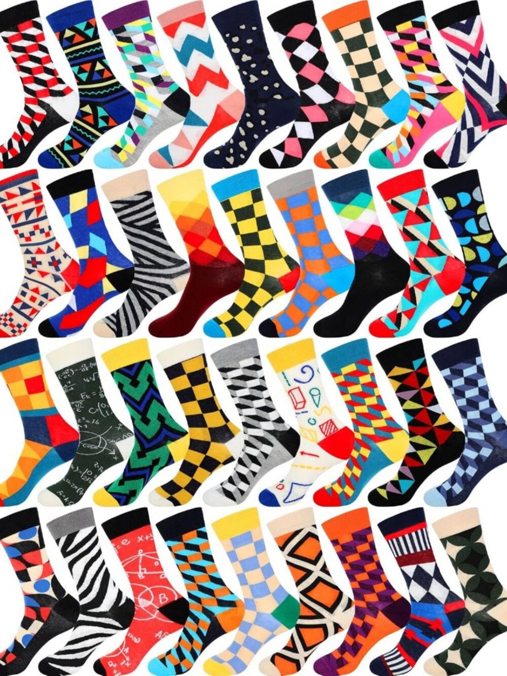 Funny Men's Socks - Unique Novelty Crew Socks for Gifts & Casual Wear